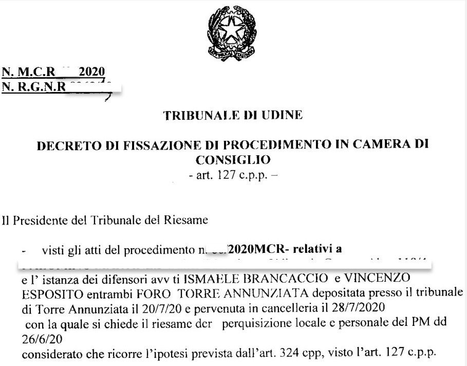 Decreto fissazione provvedimento