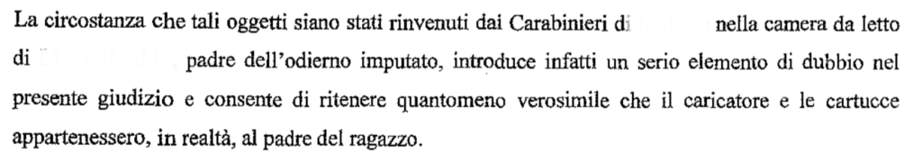 Documentazione che presenta introduzione di dubbio