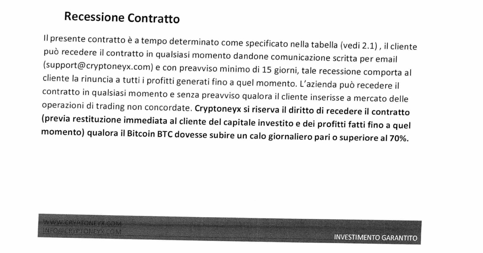 Revisione Contratto Cryptoneyx 