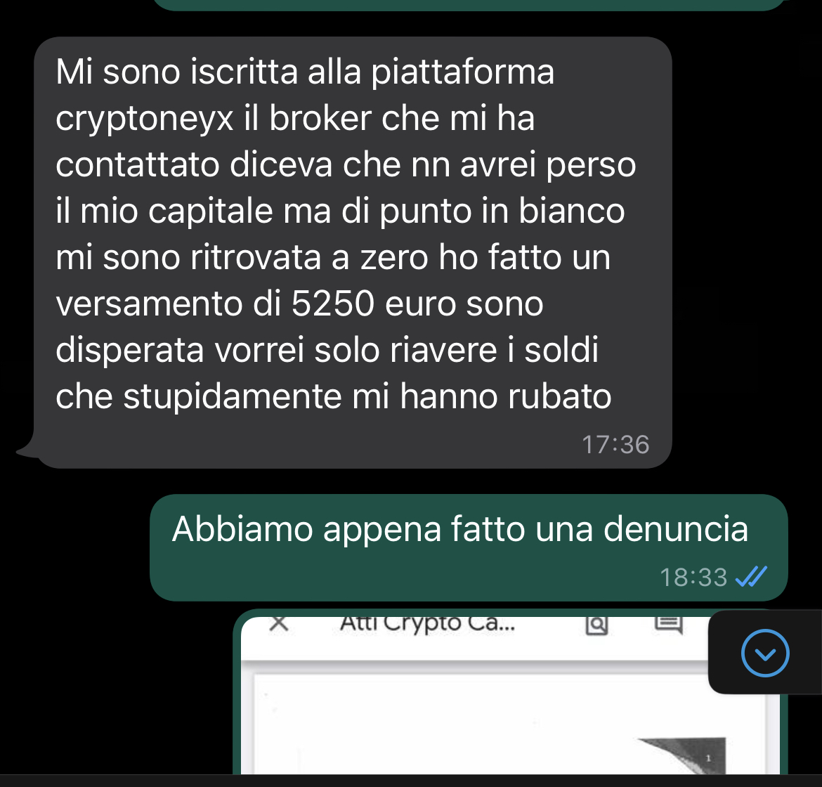 segnalazione truffa Cryptoneyx