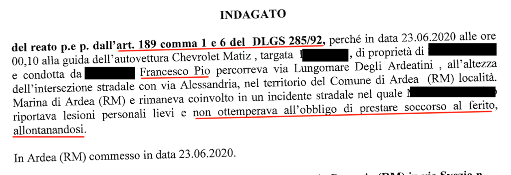 l’accusa che veniva formalizzata nei confronti del nostro assistito dal Pubblico Ministero
