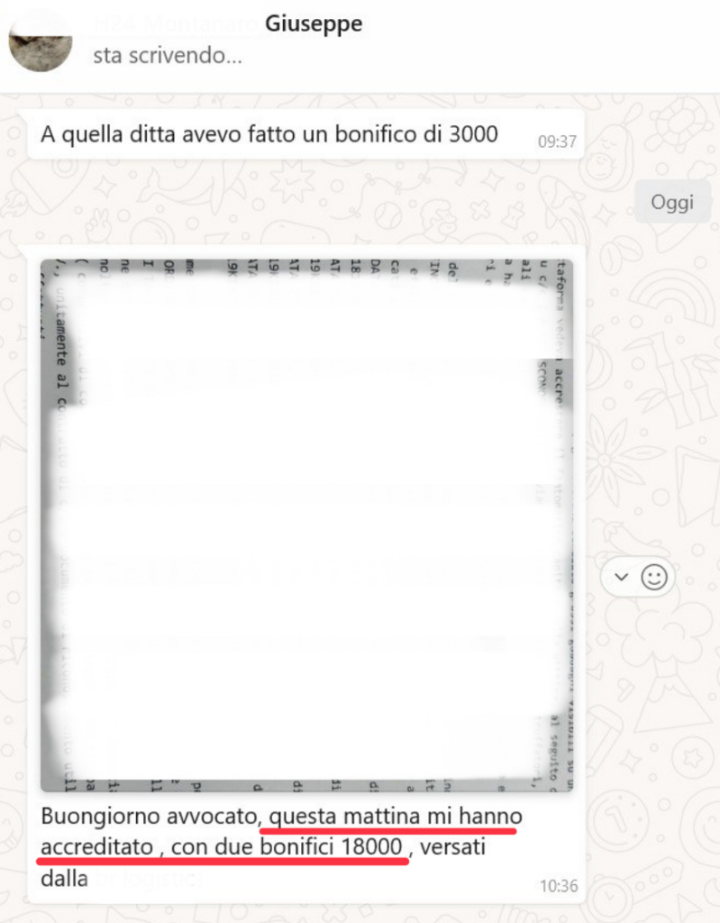 Truffa nel Trading online: recuperato parte del denaro illecitamente sottratto al nostro assistito.